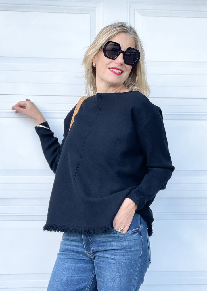 Super Soft Fringe Hem Sweater