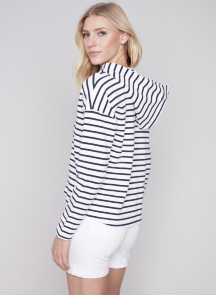 Striped V-Neck Top