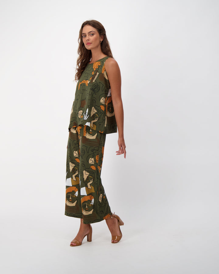 Picasso Art Sleeveless Top
