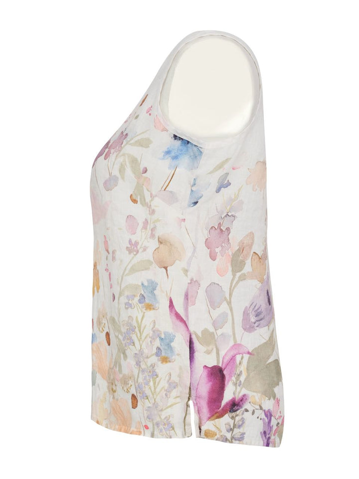 Linen Floral Tank