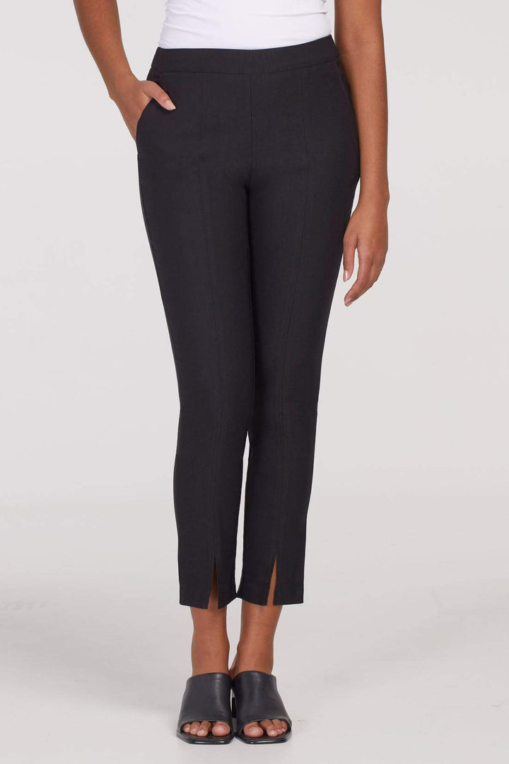 Drop Waist Ankle Pant with Slit