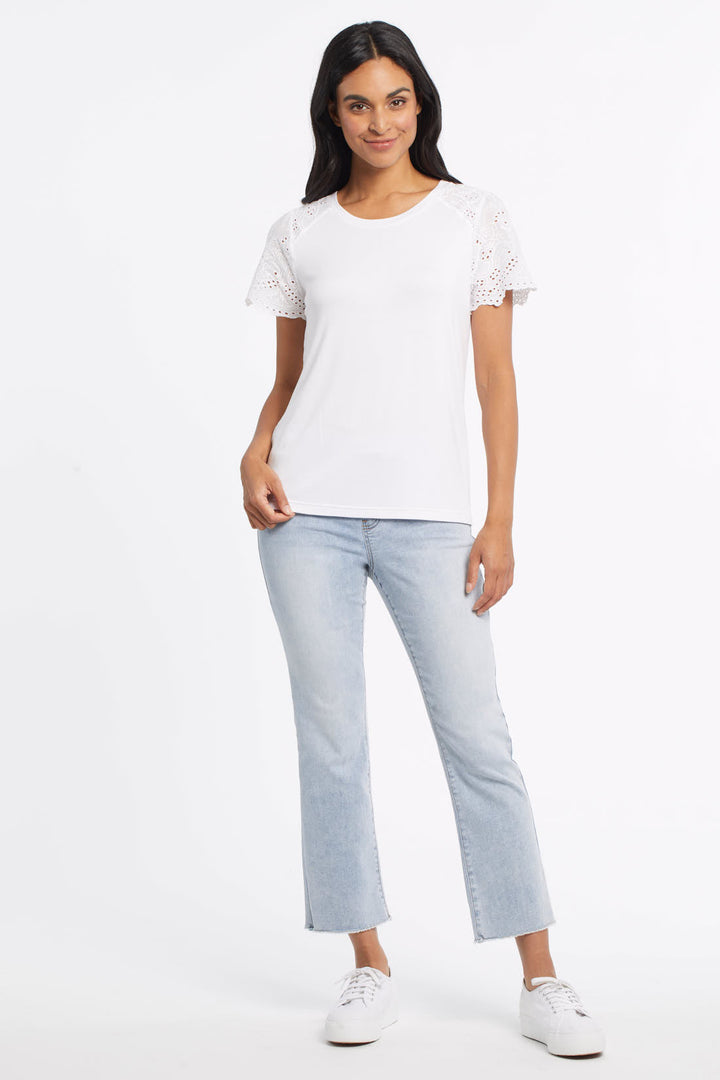 Audrey pull on straight crop jean