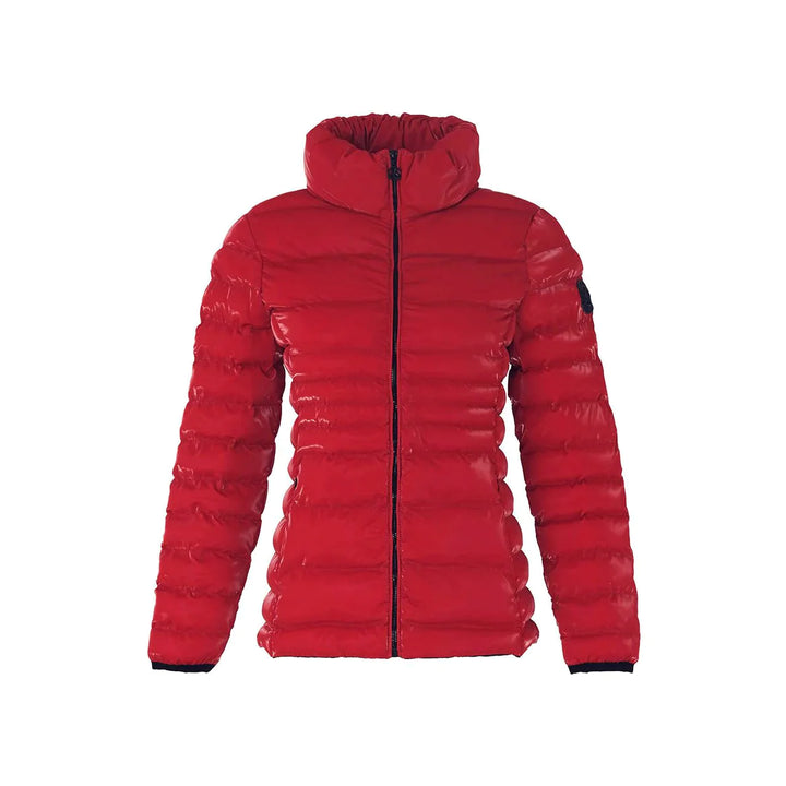 Shiny Red Puffer Jacket