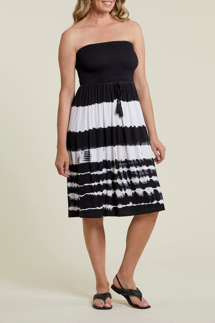 Striped Dress With Removable Straps