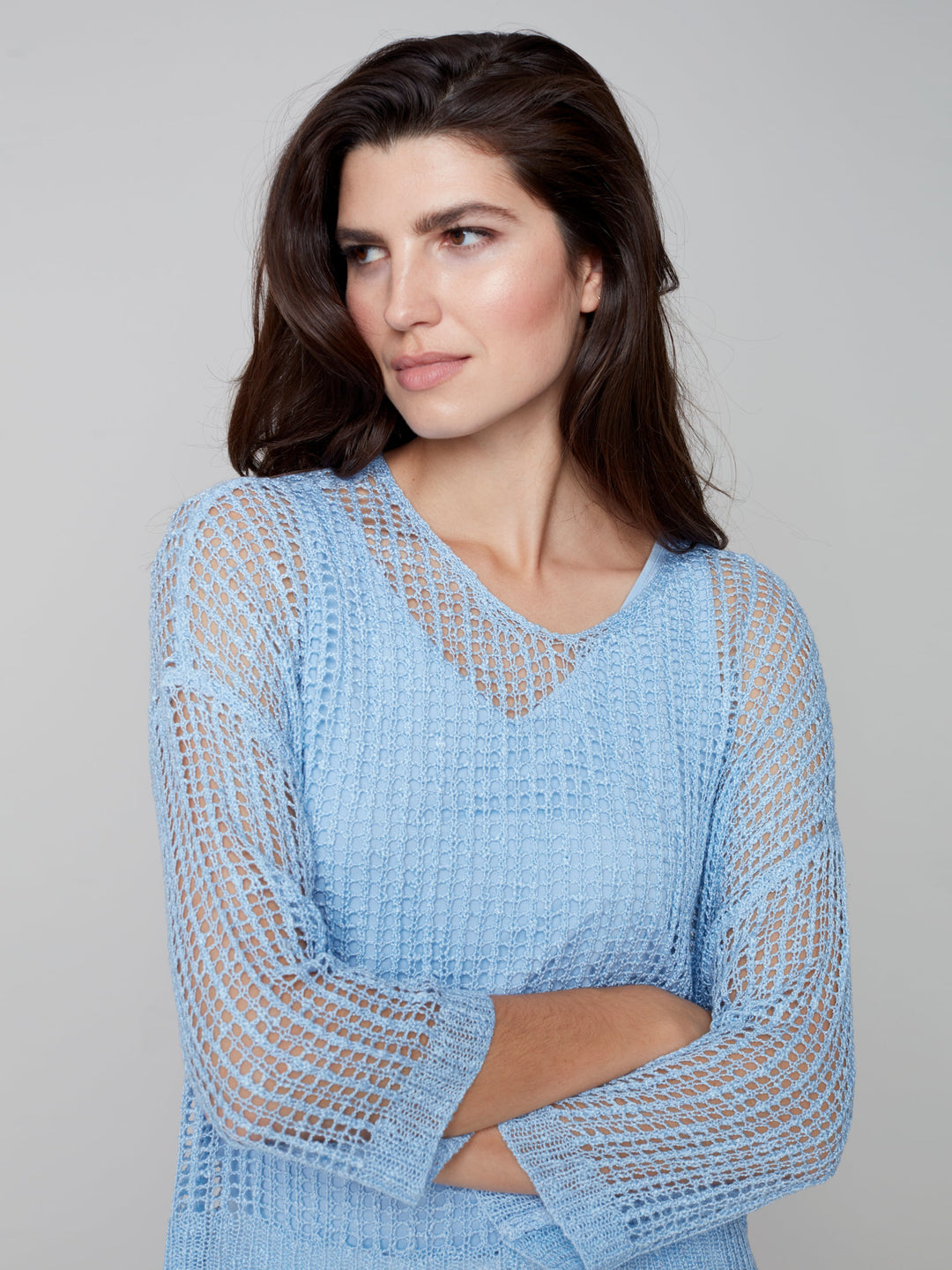 Long Sleeve Sweater With Hem Detail