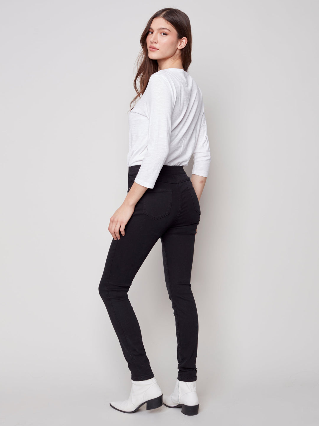 Mid Rise Skinny Stretch Denim Pant