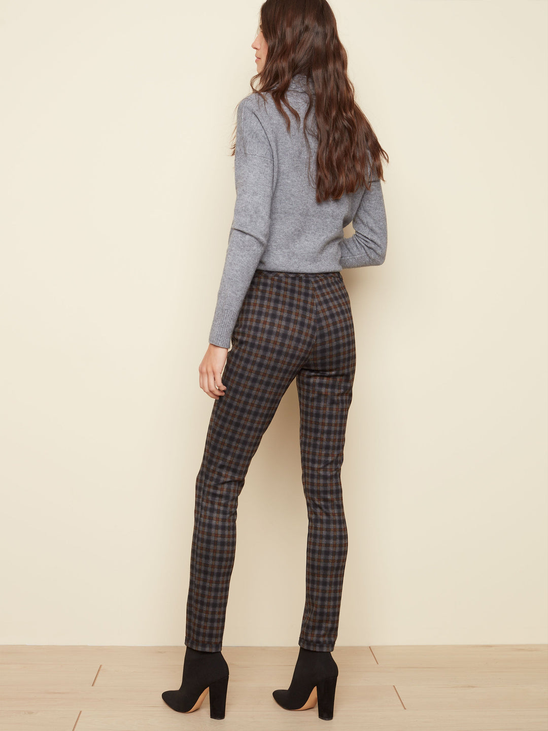 Reversible Stretch Pull On Plaid Pant