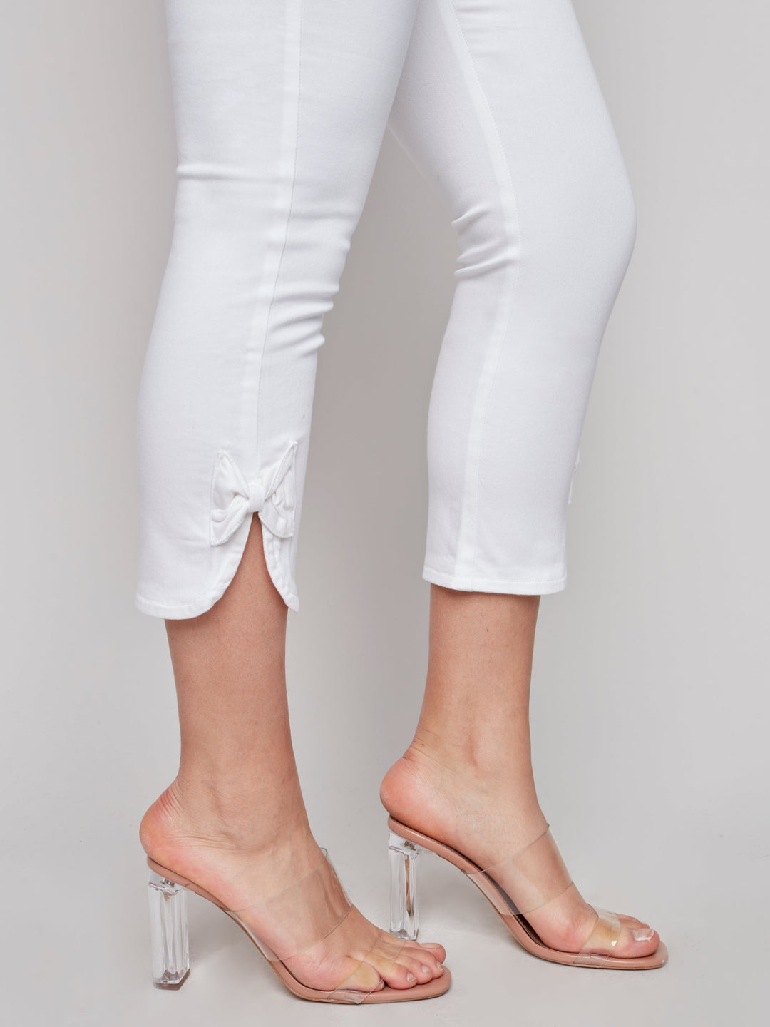 Bow Bottom Twill Pant