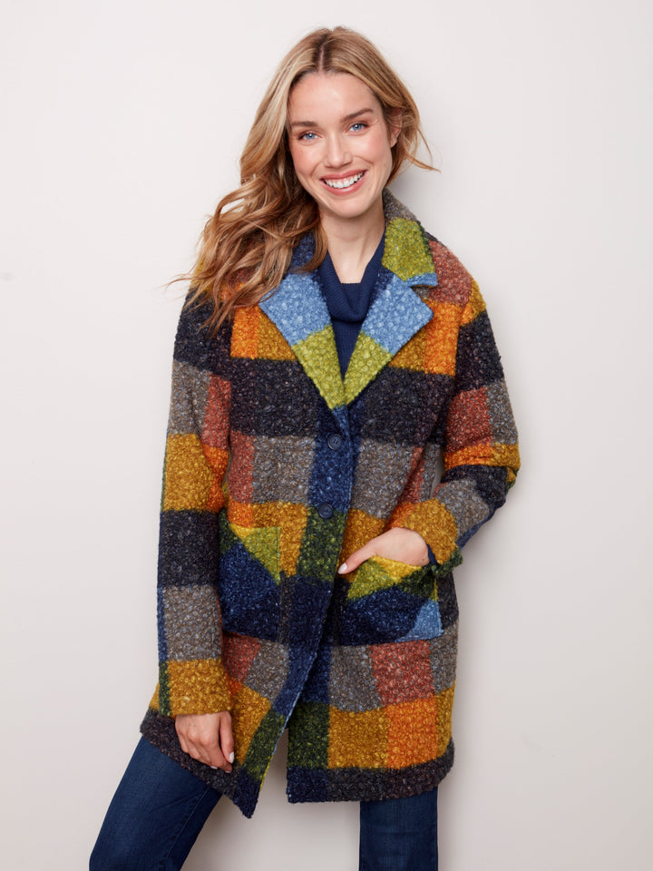 Plaid Boucle Great Jacket