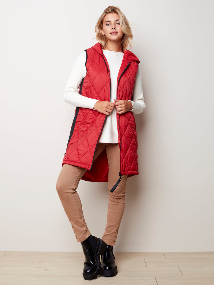 Quilted Puffer Zip Vest