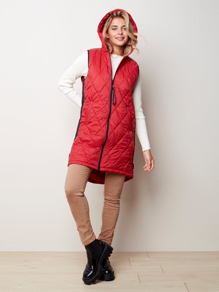Quilted Puffer Zip Vest