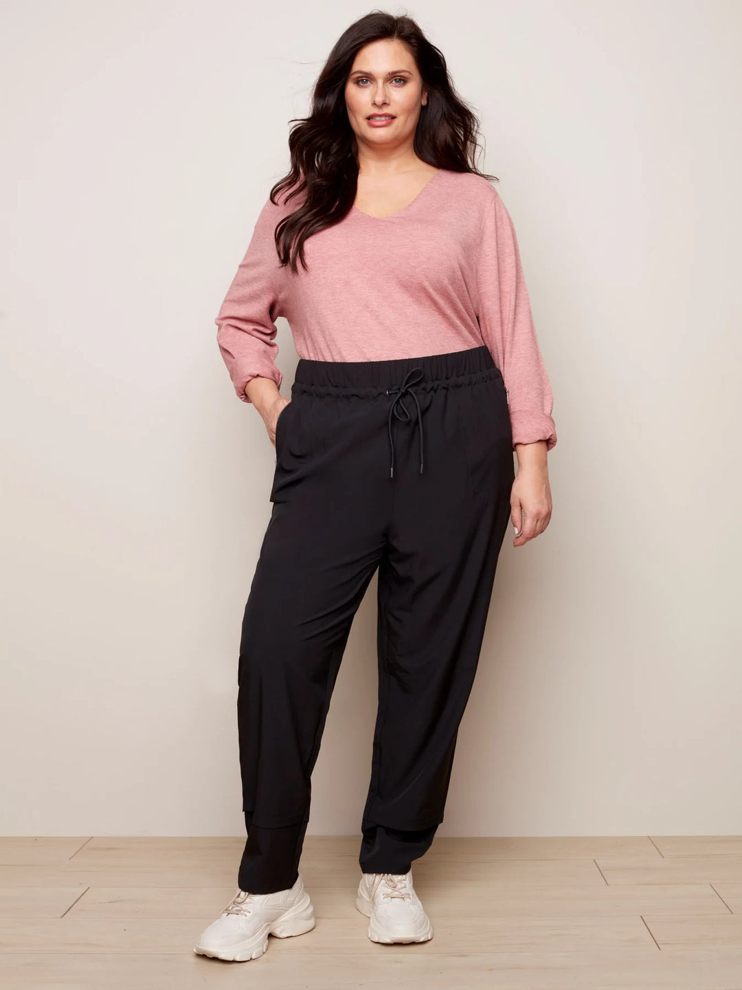 Plus Size Pull On Techno Pant
